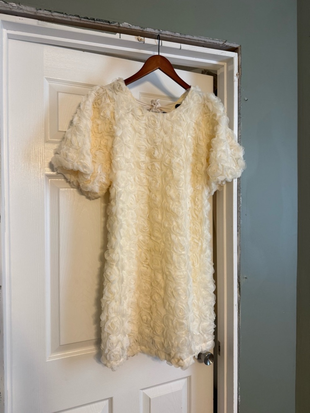 Bohme Rosette Textured Shift Dress
